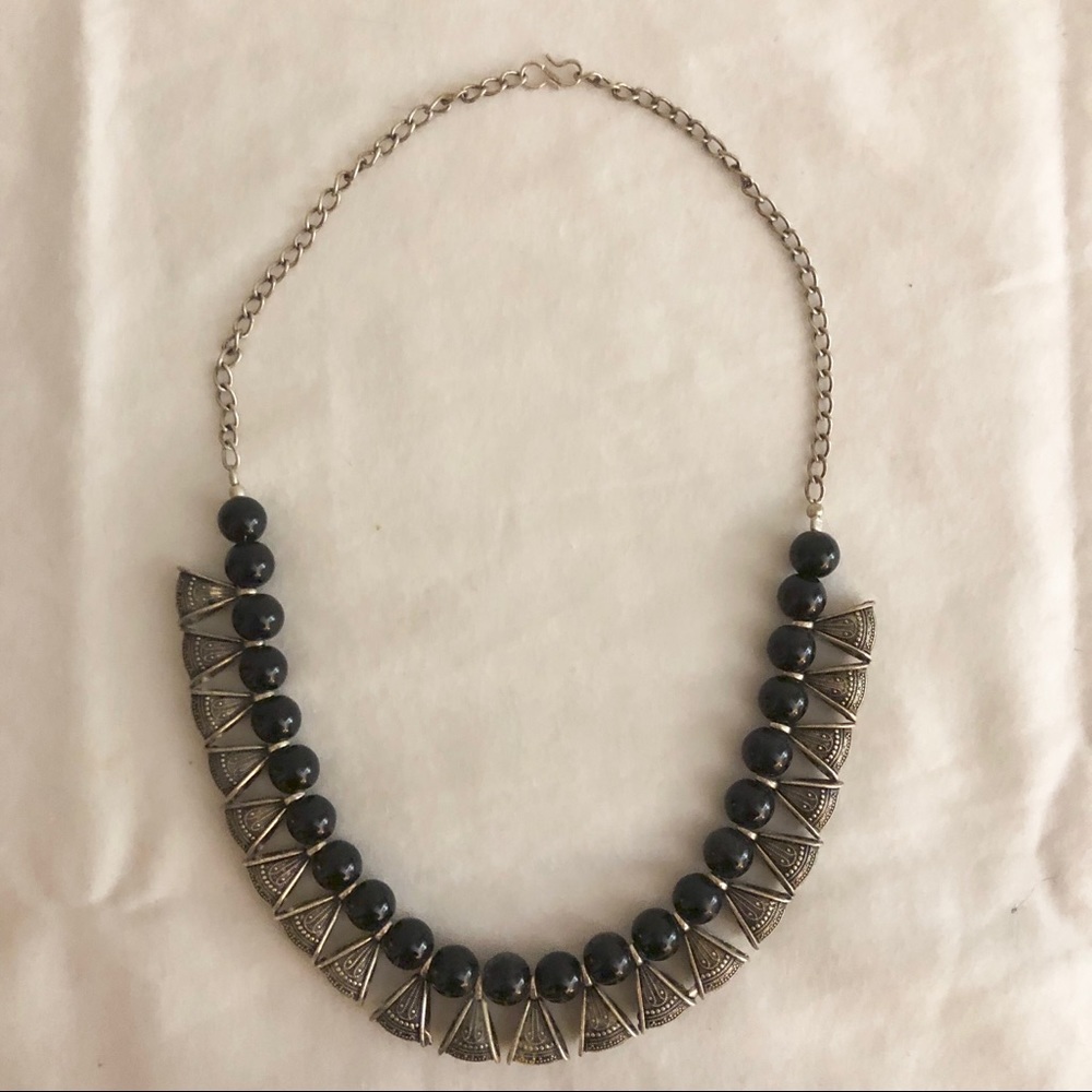 Black & silver necklace from India
